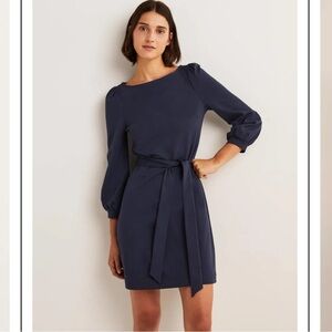 BODEN Tie Detail Jersey Shift Dress‎